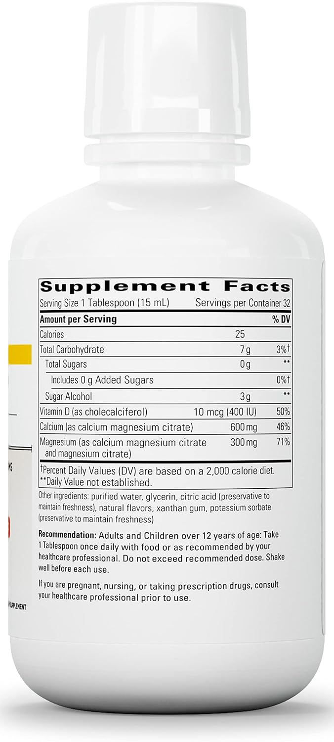 Suplemento Calcio Líquido Magnesio  Formas Minerales 16 oz