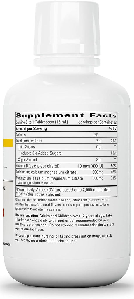 Suplemento Calcio Líquido Magnesio  Formas Minerales 16 oz