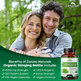 Extracto de Ortiga Zazzee 20:1, 9000 mg, 120 Cápsulas