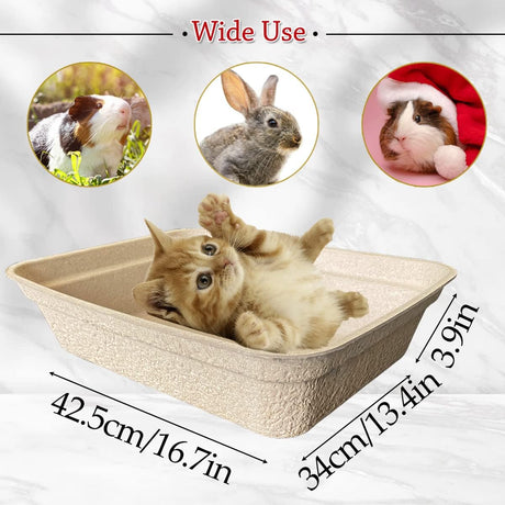 Paquete de 15 cajas de arena desechables para gatos Artuxer