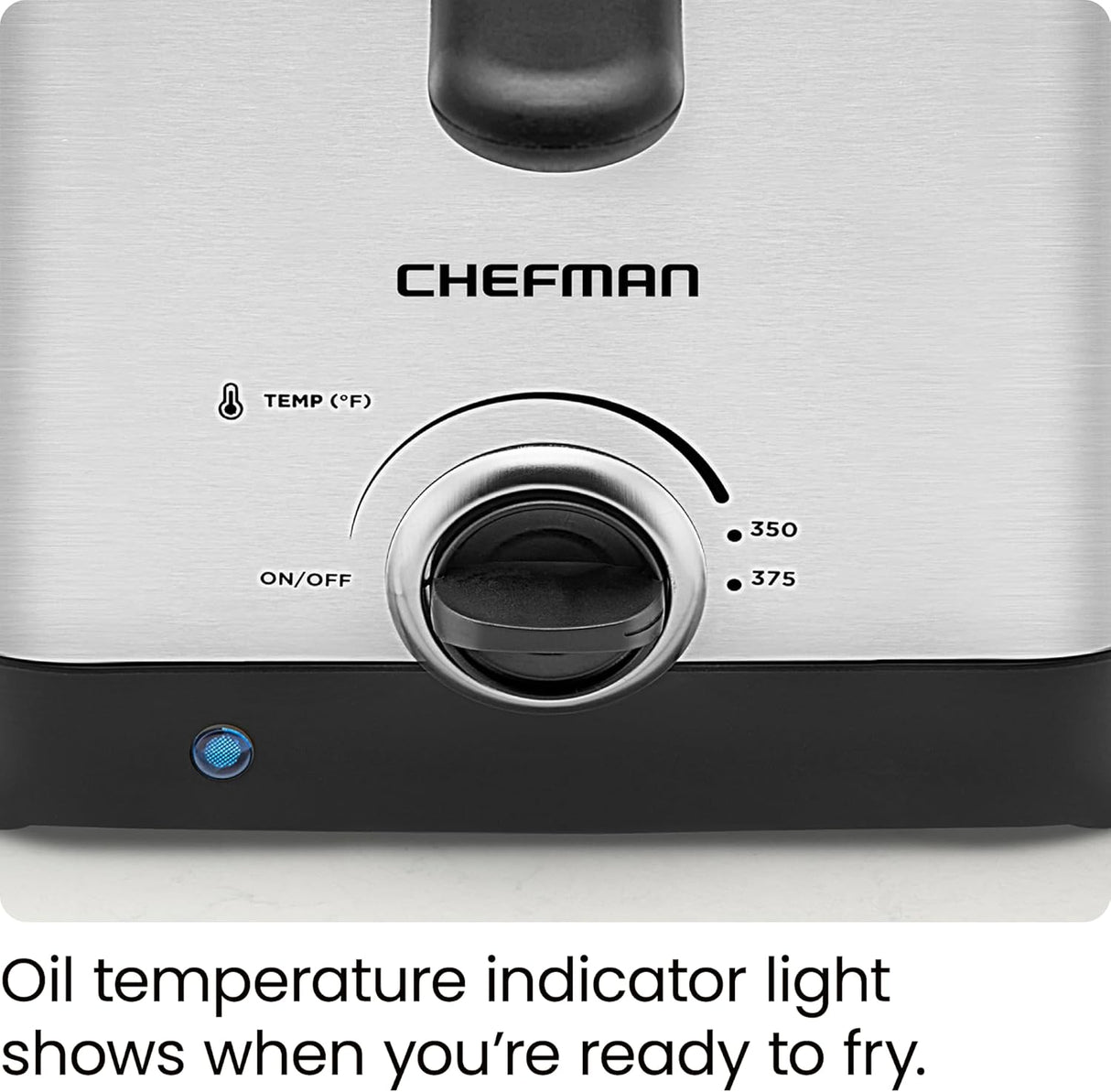 Freidora Chefman Fry Guy, 1.6L, Ventana, Control de Temp.