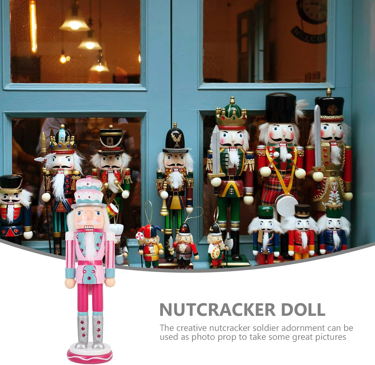 Figuras de Nutcracker de Navidad, decoración, 14 pulgadas, modelo 2023