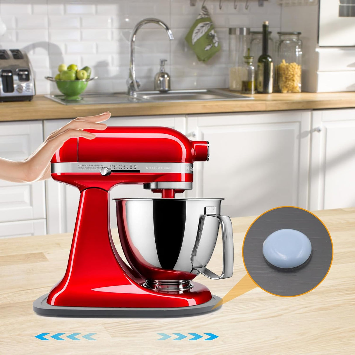 Deslizante para batidora KitchenAid 4.5-5 Qt con organizador