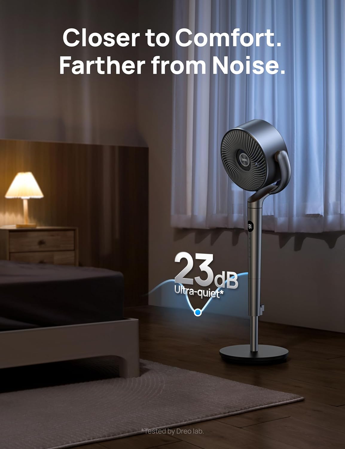 Ventilador de Pie Dreo, Oscilante, 8 Velocidades, PolyFan 502