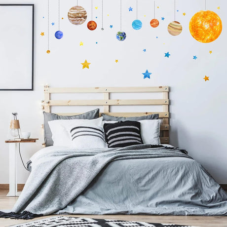Stickers de Planetas y Espacio, Decoración Infantil, Modelo XYZ