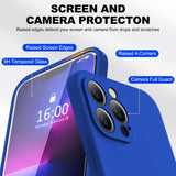 BossKiss Funda líquida de silicona para i13 Pro Max (azul Klein)