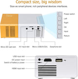 Proyector Mini Meer, portátil, compatible con HDMI y USB
