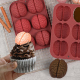 Moldes de Silicona Cerebro Kamehame, 2 Pcs para Halloween