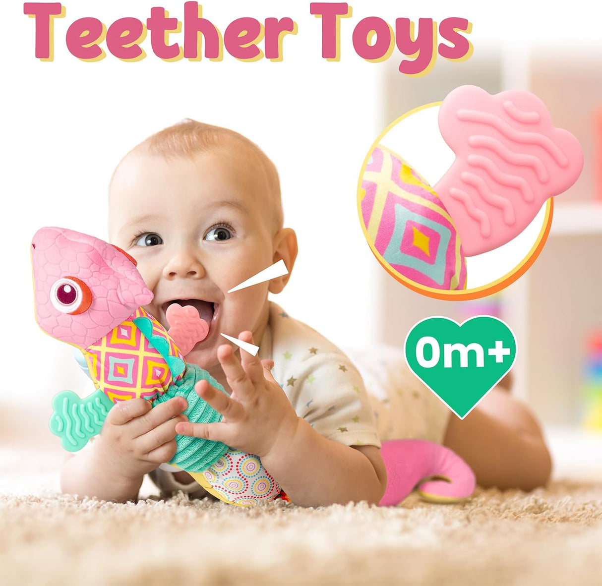 Juguete Musical Dinosaurio LIGHTDESIRE para Bebés, Tactil, 0-12M