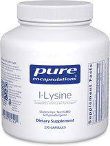 L-Lisina Pure Encapsulations 270 Cápsulas Inmunidad y Salud