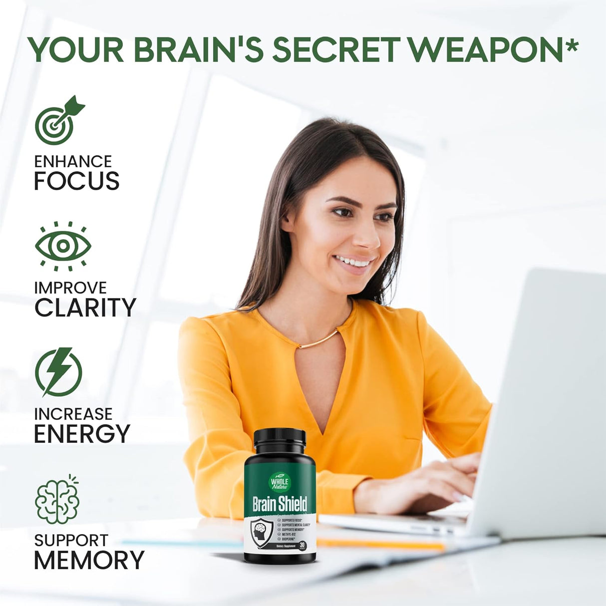 Suplemento Brain Booster Nootropics  Memoria & Energía (1)