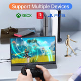 Monitor portátil 15.6 1080P USB-C HDMI, Ultra delgado, IPS