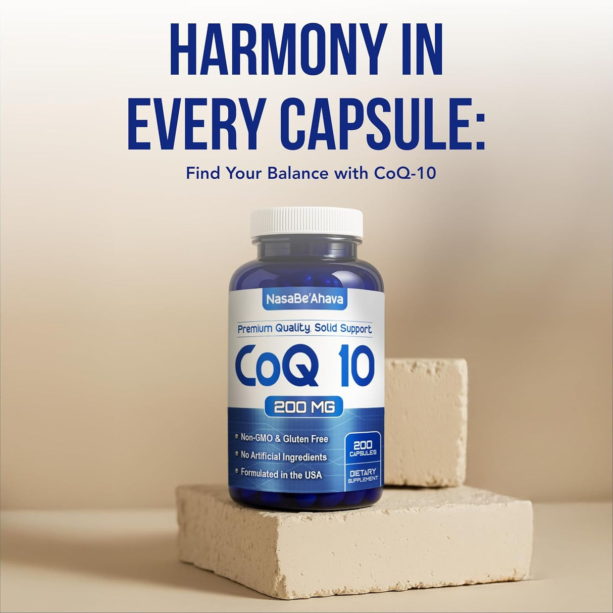 CoQ10 200mg Vegano Suplemento Energía y Piel EasyAbsorption