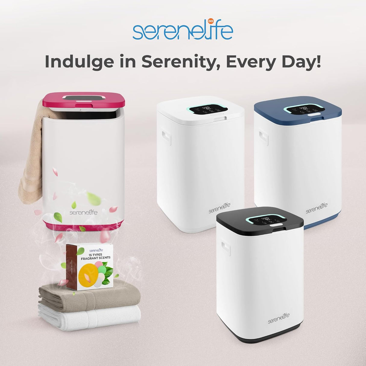 SereneLife SLTLWSQ80 - Calentador  de capacidad de 23 litros