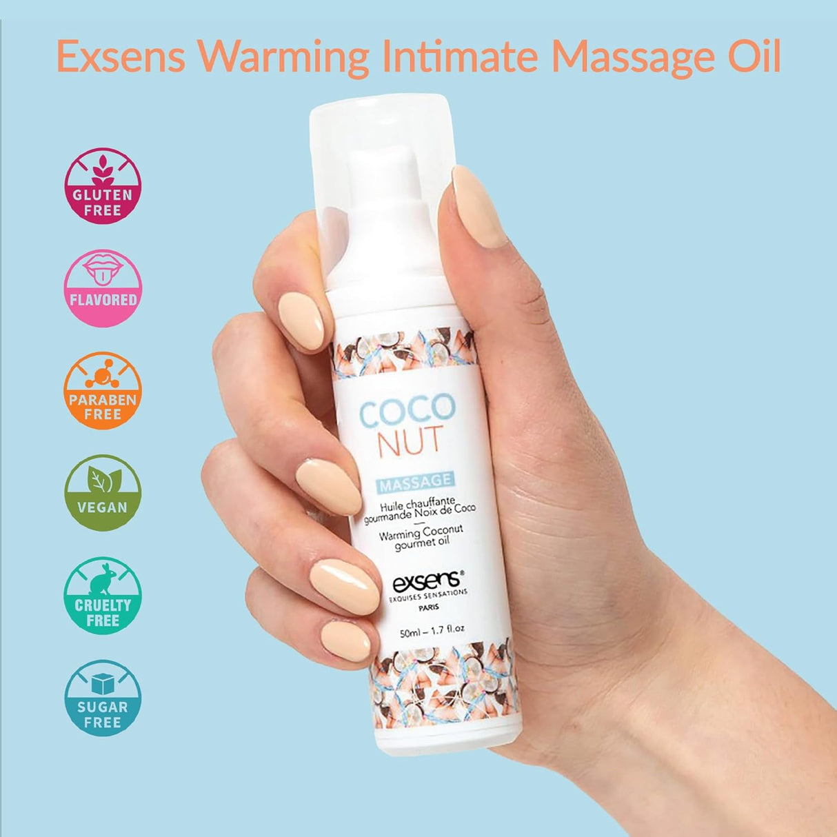 Aceite de masaje de coco calentador 785HMC006 EXSENS