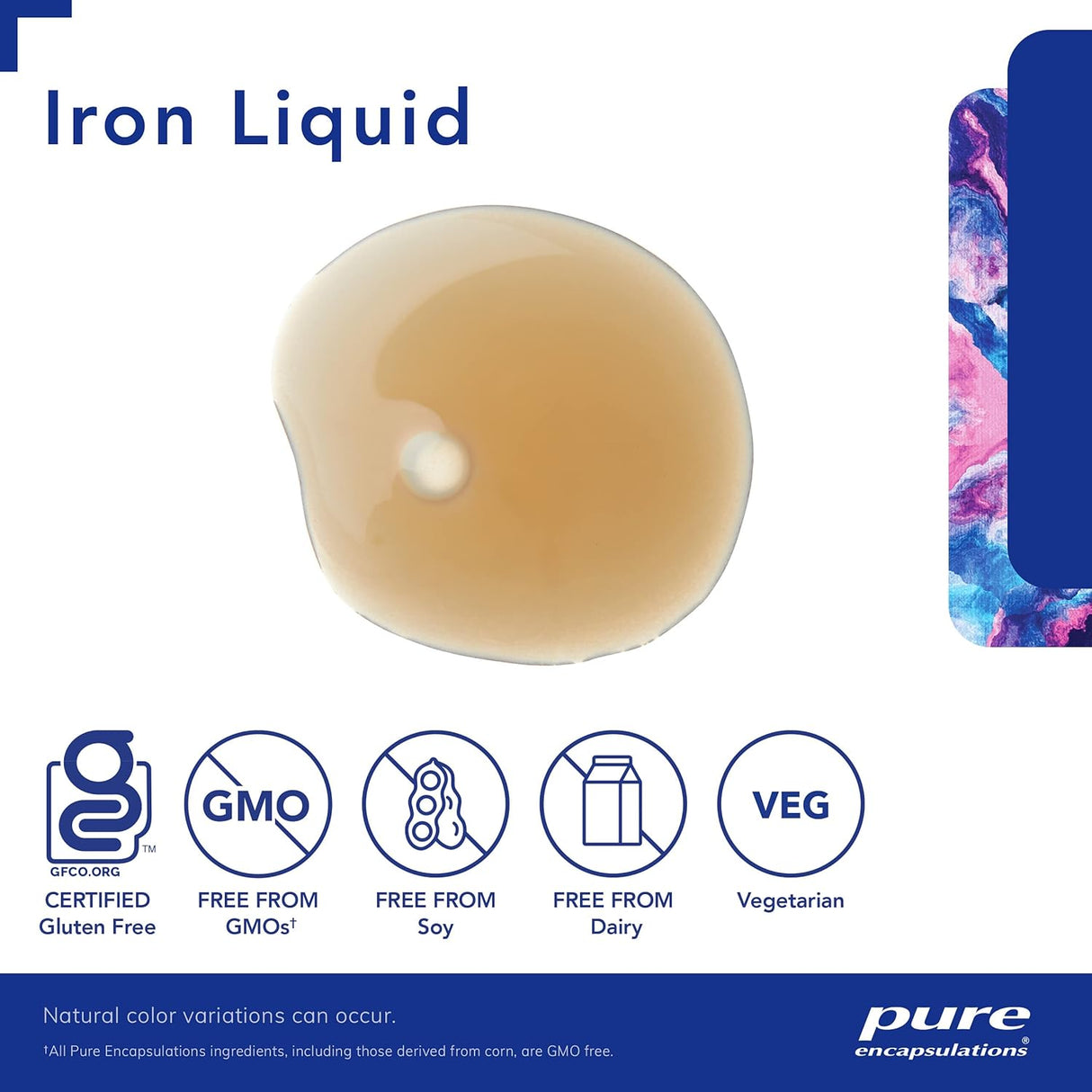Suplementos Pure Encapsulations Líquido de hierro 4.1 onzas