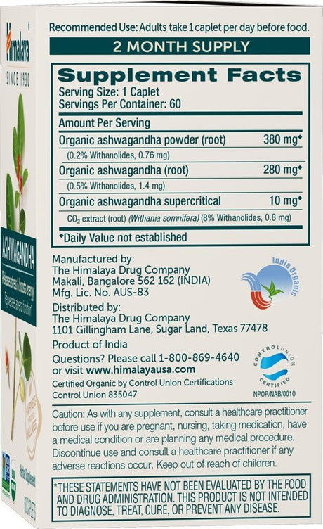 Cápsulas orgánicas energéticas y antiestrés de 670 mg