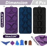 Moldes de Silicona Webake para Chocolates de Halloween 4PCS