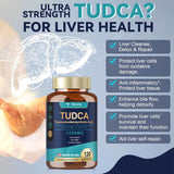Suplemento TUDCA 1200mg, Ultra Fuerte, 120 Cápsulas