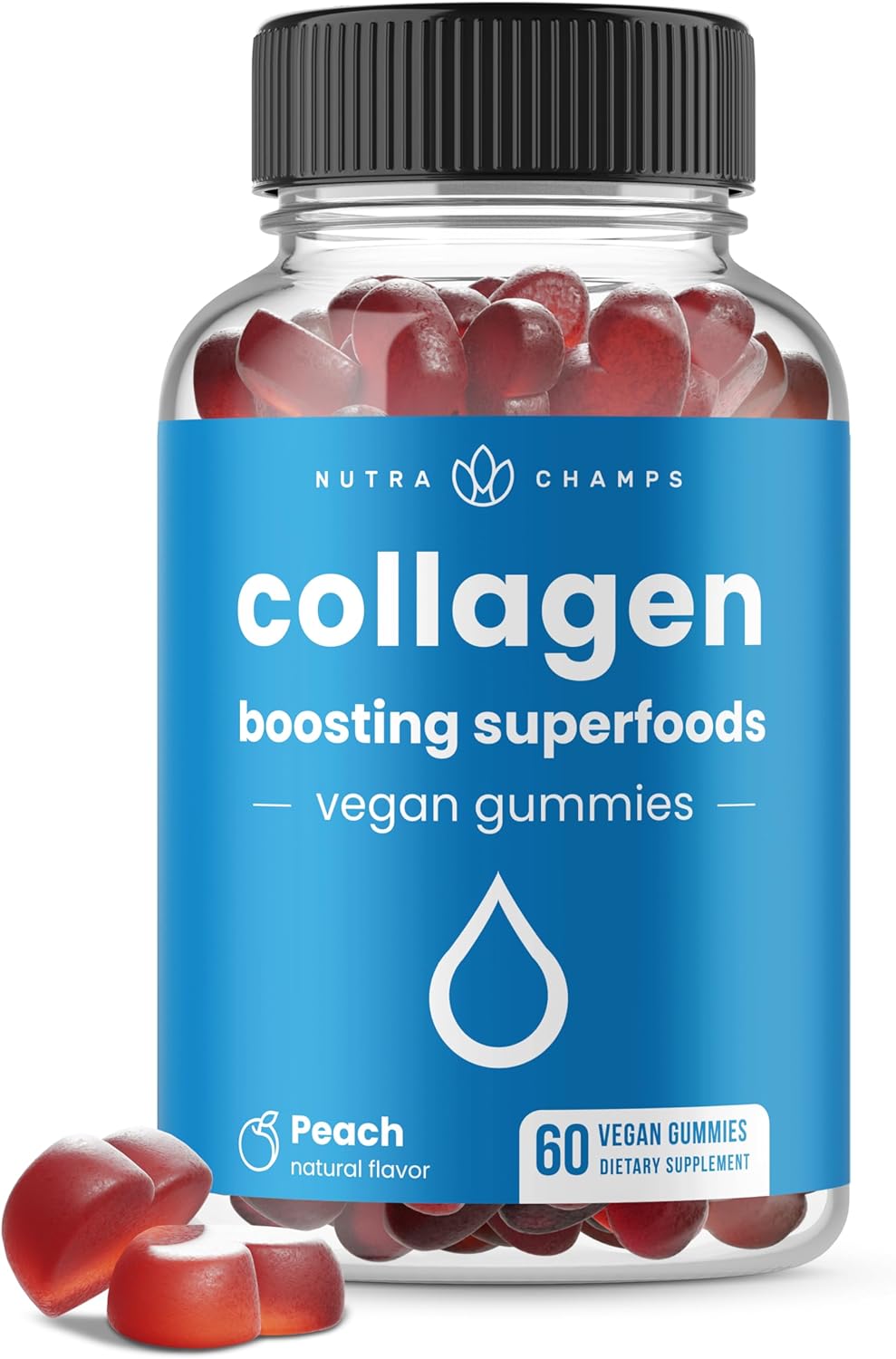 Gomitas de Colágeno NutraChamps, Aumenta Colágeno, 60 piezas