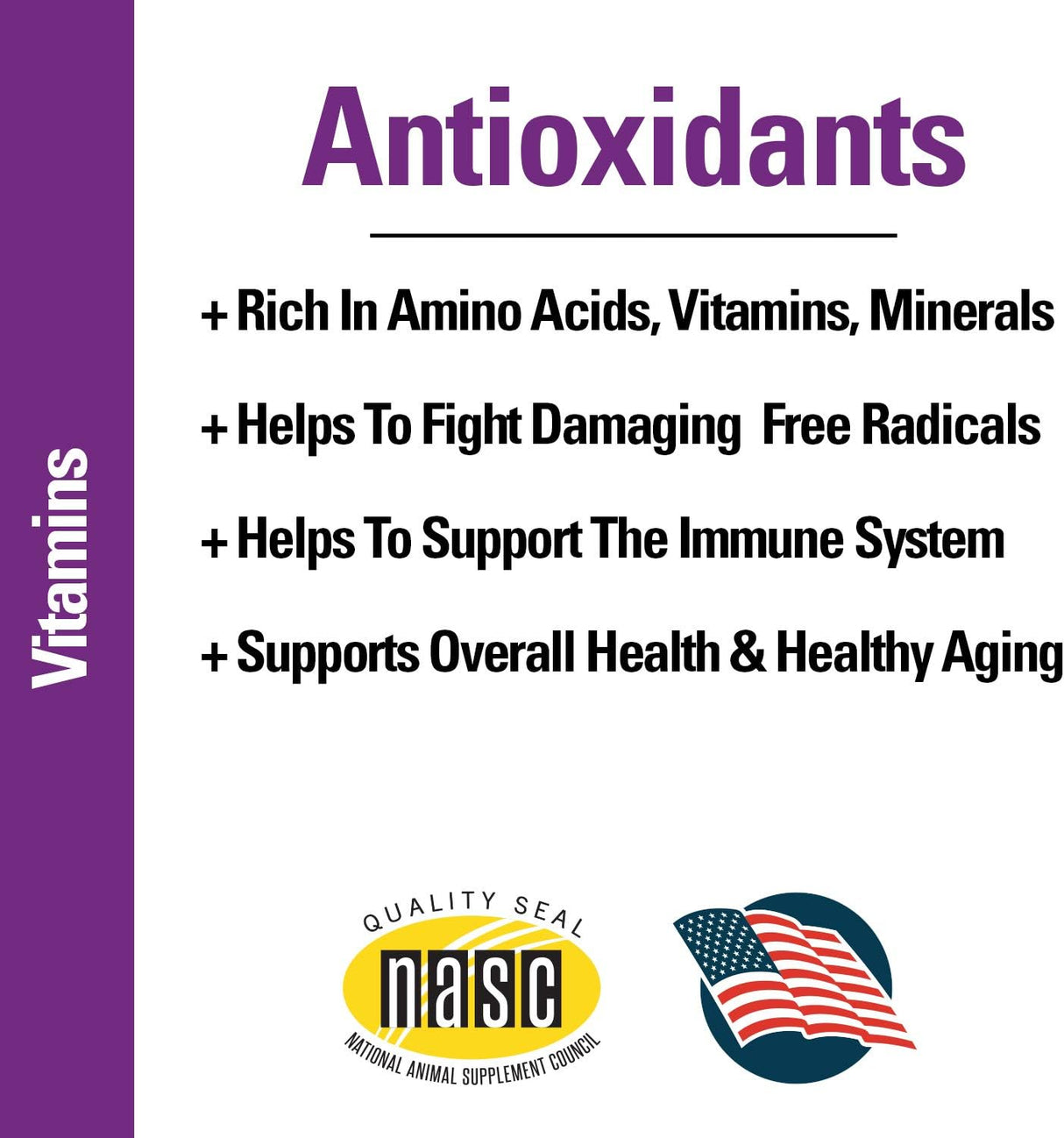 Vitaminas antioxidantes con Fórmula con Coenzima en tabletas