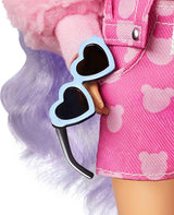 Barbie Extra Muñeca y Accesorios con Pelo Largo y Perrito