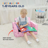 Silla cama tapizada para niños y bebés, Rosa MallBest