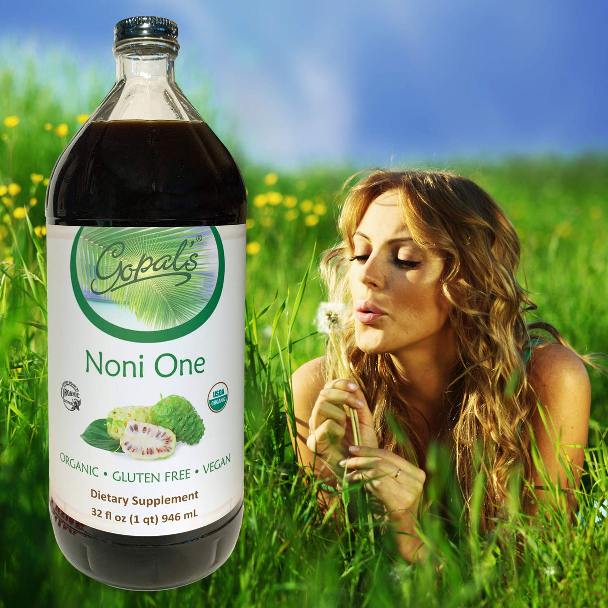 Suplemento Noni One Jugo orgánico 100 % puro 32 onzas