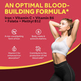 Suplemento de hierro con vitamina C B6 folato y B12