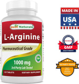 Suplemento L-arginina 1000 mg 120 und óxido nítrico