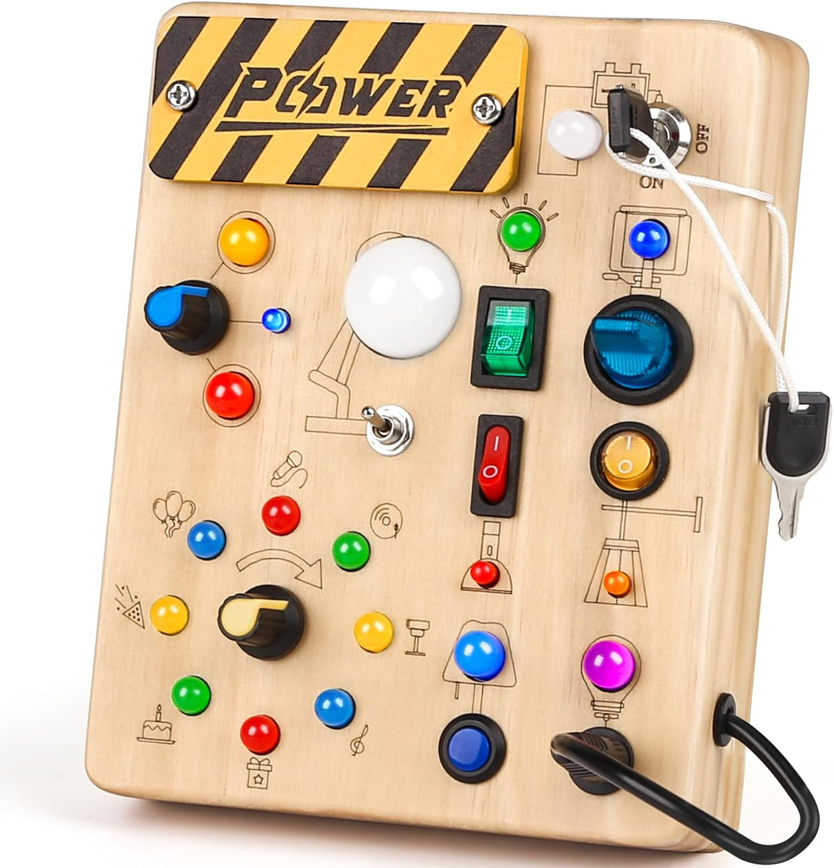 Tablero Sensorial Joyreal Montessori para Niños de 1 a 6 Años