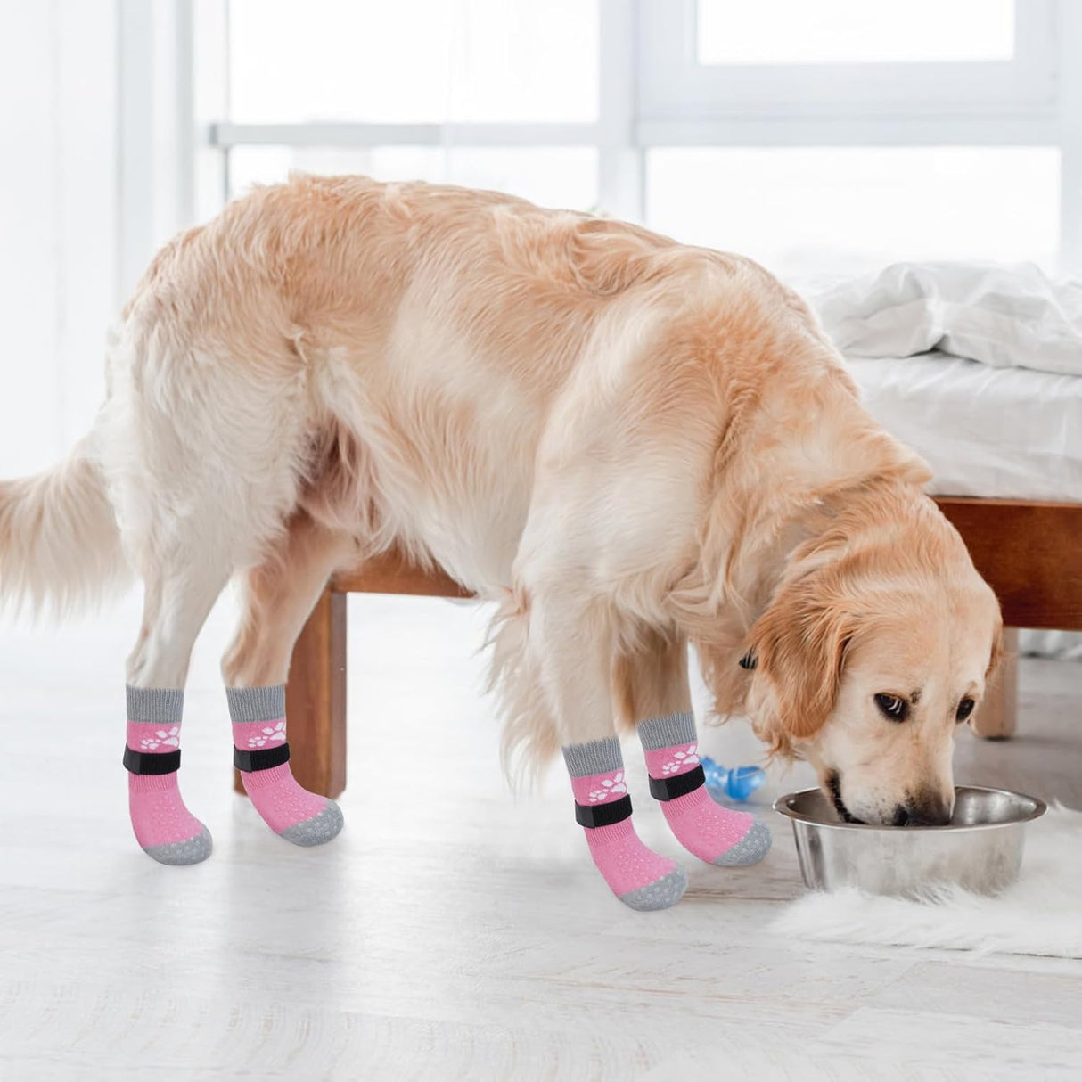 Calcetines para perros SCENEREAL, antideslizantes, talla L