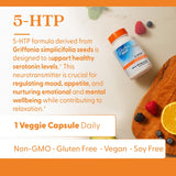 5-HTP de Doctors Best, Apoya Bienestar Mental, 180 Cápsulas Veganas
