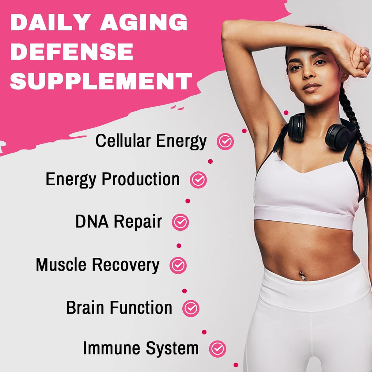 Suplemento liposomal NAD+ de 1200 mg  real de ultra pureza