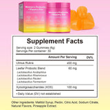 Her Juicy Feminine Probióticos Gummies para Mujeres, 60 unidades
