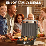 Prensa Panini Aigostar, 4 rebanadas, 1200W, control de temperatura