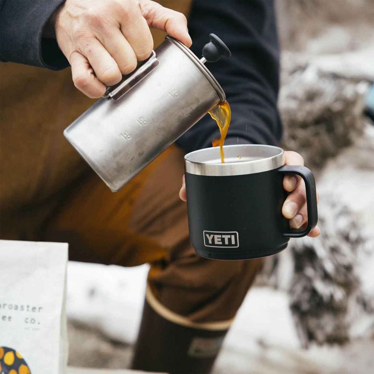 Taza apilable YETI 14 oz, acero inoxidable, Melocotón