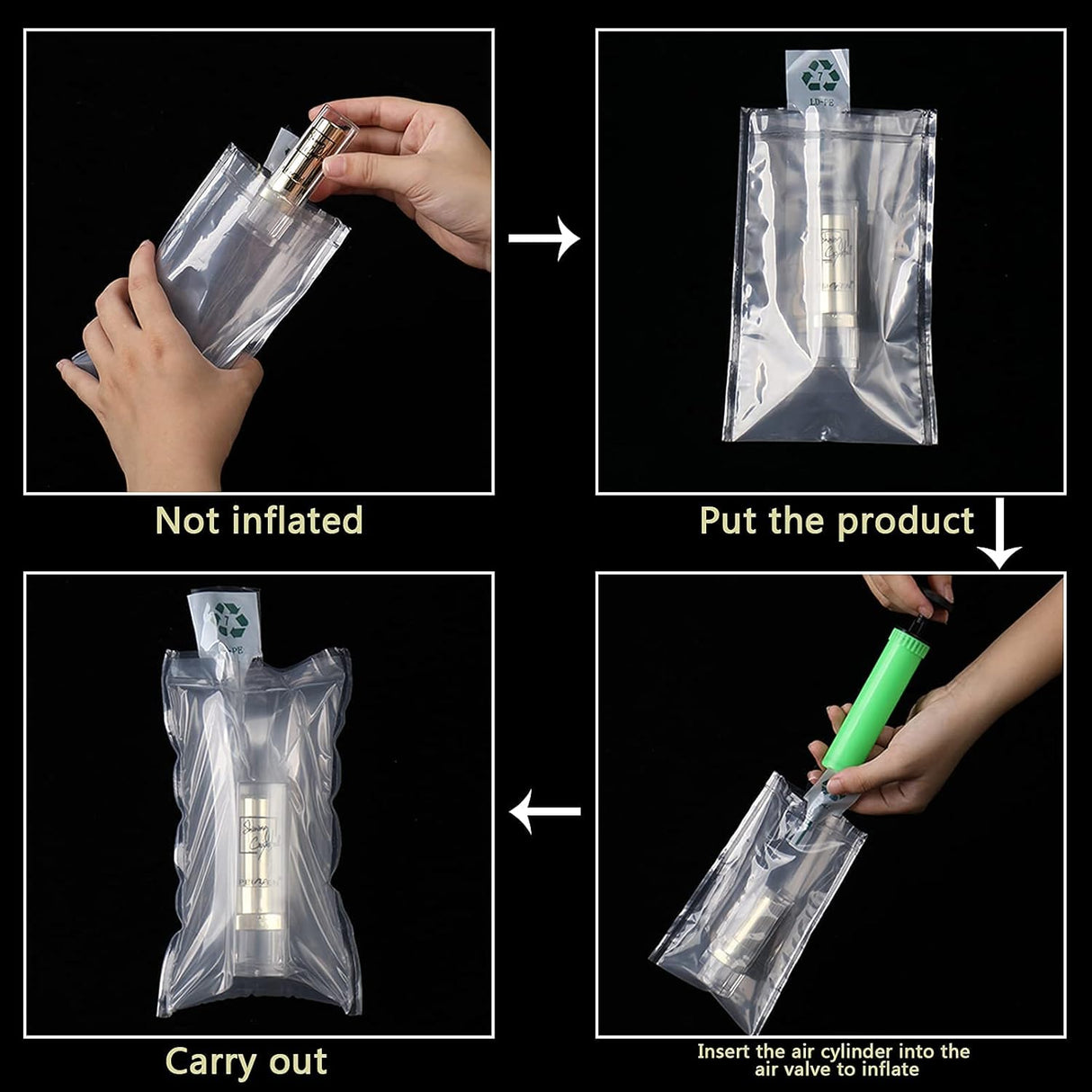 Bolsa Inflable Plástica 4x6 - 50 Pzs, Protección Inflatable