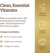 Solgar Vitamina C 1000 mg, 250 Cápsulas Vegetales, Antioxidante