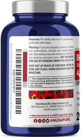Berberina HCI 4500 mg - 200 cápsulas vegetales de 6 meses