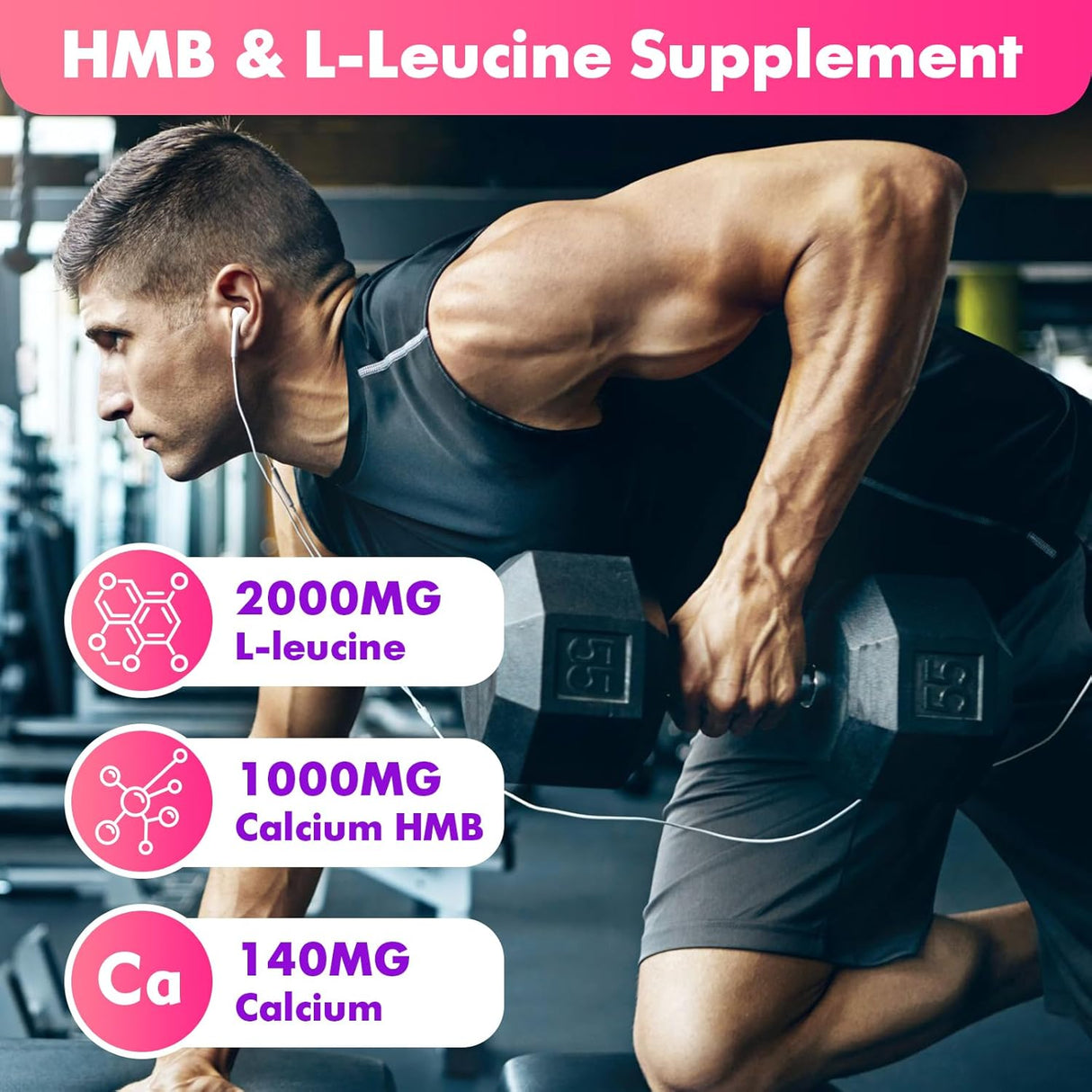Softbear Gummies HMB Leucina 3000mg Muscular 60u