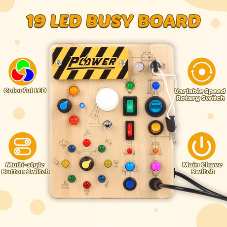 Tablero Sensorial Joyreal Montessori para Niños de 1 a 6 Años