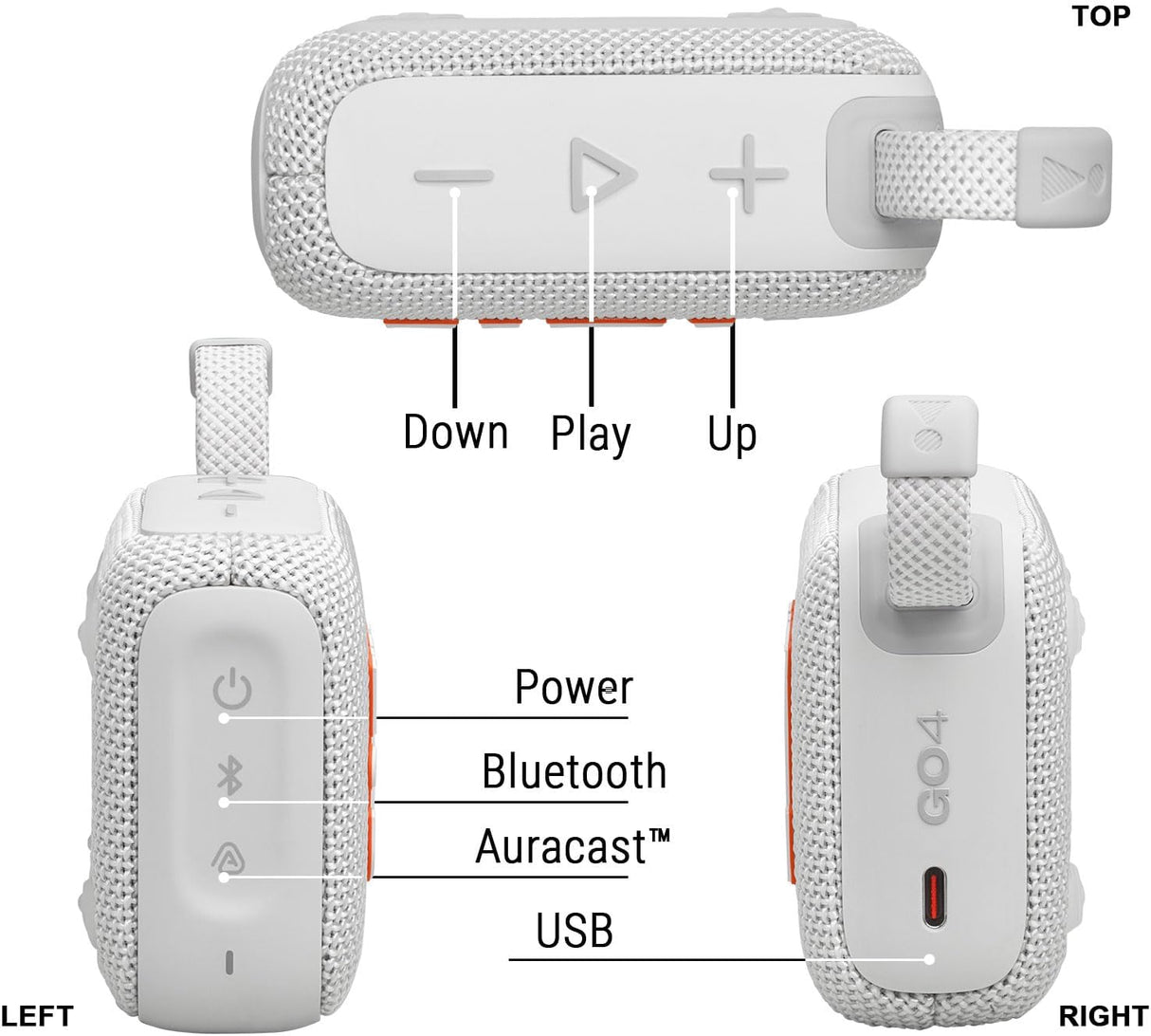 JBL GO 4 Altavoz Bluetooth Portátil + Funda Divvi GO Hardshell