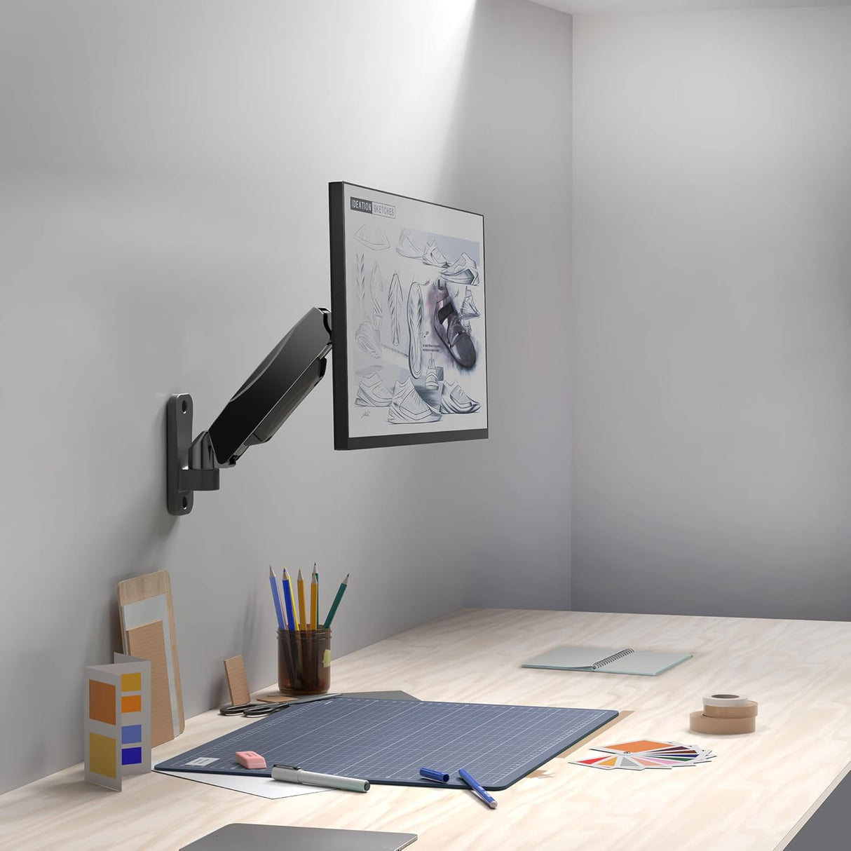 Soporte de Pared Ajustable VIVO, Articulado, 17-27, MOUNT-V001A