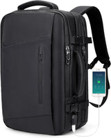 Mochila de viaje para laptop y puerto USB resistente al agua