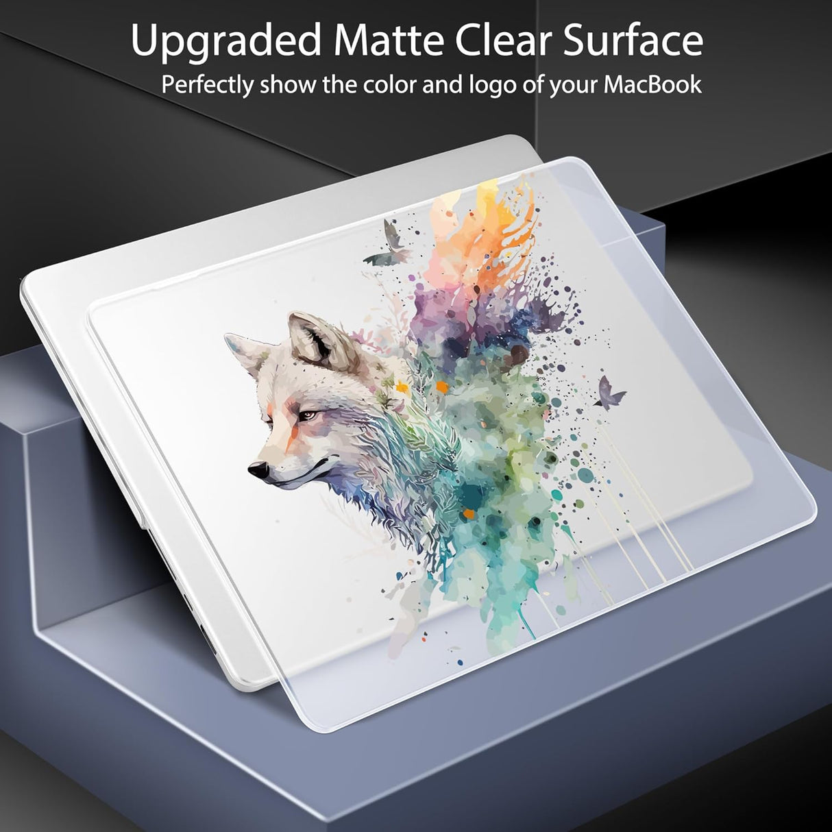 Case rígido para MacBook Pro 14 Wolf M4 M3 M2 M1