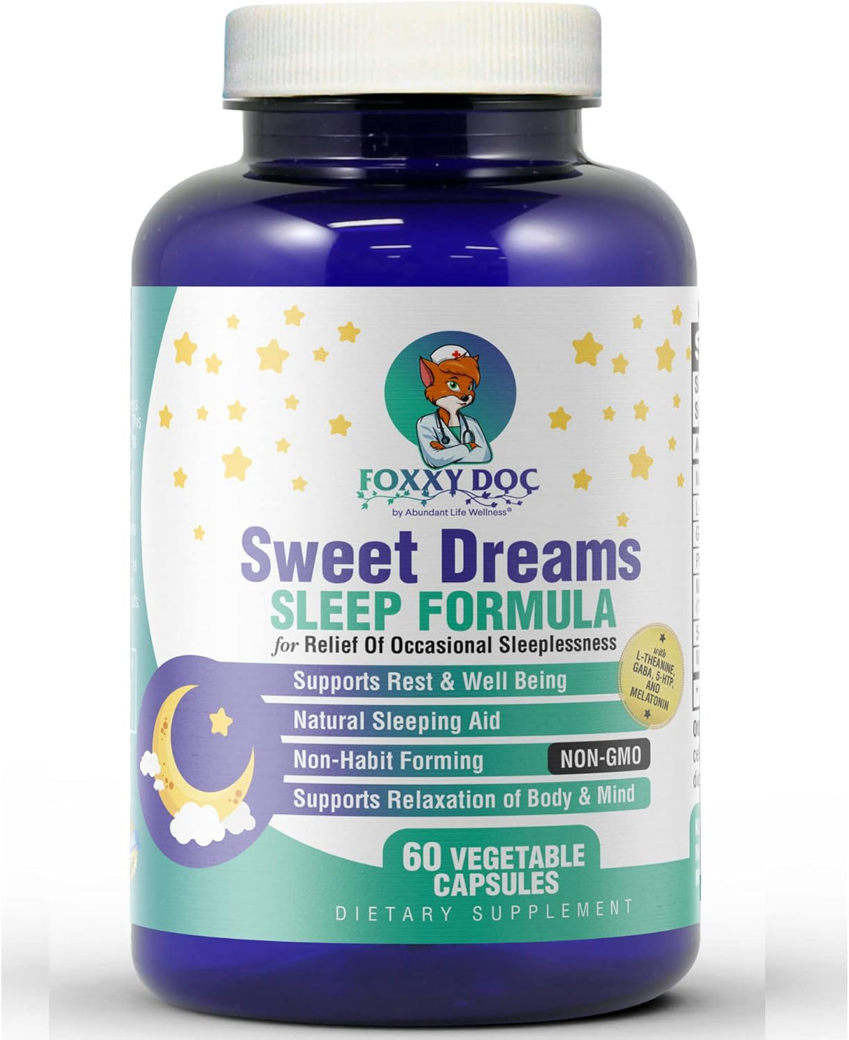 Suplemento para dormir con GABA  L-teanina  Sweet Dreams