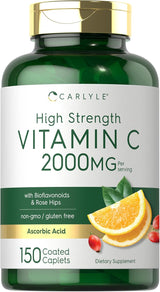 Carlyle Vitamina C 2000mg con Rosa Hips 150 Cápsulas