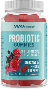 Suplemento Gomitas probióticas con vitamina C y ácido fólico