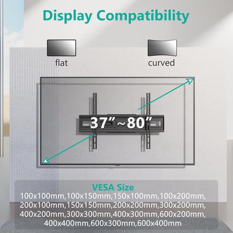 Soporte de pared para TV para la mayoría de tV curvos planos